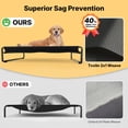 thumbnail image 4 of Cama Elevada para Perros Exterior Veehoo Original XX-Large Negra, 4 of 9
