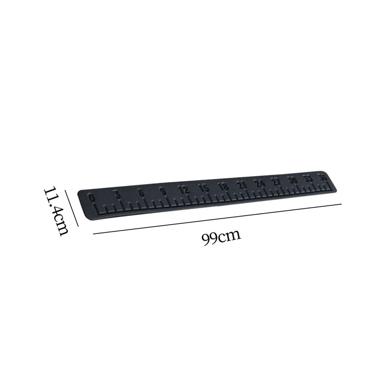 Boat Deck Fishing Ruler Easy to Install with Adhesive Backing Waterproof  Easy to Clean Fishing for Sailboats Fishing Boat Kayaks dark gray black 