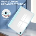 thumbnail image 7 of ELEHOLD Trifold Case for Samsung Galaxy Tab A9 Plus 11.0" 2023 - Auto Wake Sleep Function Kickstand Built-in S Pen Holder Acrylic Clear Back Shockproof Cover for Samsung Galaxy Tab A9+,Skyblue, 7 of 7