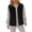 Black, variant on Comdrip Vest Jackets for Women! Women's Full Zip Fleece Vest Warm Winter Sleeveless Cardigan Lapel Collar Coat Outerwear with Pocket Winter Vest for Women Grey XL