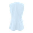 thumbnail image 3 of Women's Summer Sleeveless Suit Vest V-Neck Button Down Fashion Business Casual Dressy Tops Elegant Layering Slim Fit, 3 of 5