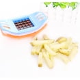 thumbnail image 4 of Injueey Rebanador de patatas de verduras de acero inoxidable Cortador de rebanadoras de corte Dispositivo de papas fritas 2piezas, 4 of 6