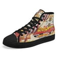 thumbnail image 7 of Christian Cross Truck Pumpkins Harvest Thanksgiving Fall For Jesus He Never Leaves American flag High Top Canvas Shoes Sneakers Black Size 6, 7 of 7