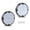 White, variant on CROSSDESIGN 2pc 7" Round White LED Back-up Reverse Tail Light Fit for School Bus Transit Vehicle