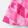thumbnail image 6 of Barbie Kid Girls Skirt Set Heart Print Corduroy Cardigan with Plaid Pleated Skirt 2 Pieces Outfit Set Sizes 6-12, 6 of 7