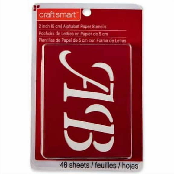 Craft Smart 2" Wedding Alphabet Stencils Set, 6 Pack