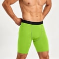 thumbnail image 4 of SAWOBUUN Men's Compression Shorts High Elasticity Athletic Base Layer Tights Quick Dry Breathable Workout Leggings, 4 of 6