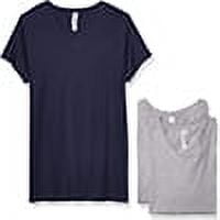 Marky G Apparel Short Sleeve V-Neck Solid T-Shirt (Women's) 3 Pack