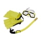thumbnail image 1 of Juego de esnórquel, gafas de natación, equipo de esnórquel, equipo de buceo con cubierta para la nariz, respiración Amarillo EUTalla 30to35, 1 of 8