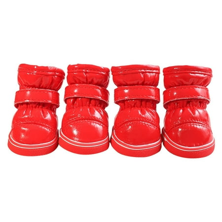 Lolynie Pet Dog Shoes Waterproof Winter Dog Boots Socks Anti-Slip Puppy Cat Rain Snow Booties Footwear For Small Dogs Chihuahua