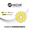 thumbnail image 5 of Niche Sprocket Chain Set for Kawasaki KX125 12/48T 520 Motorcycle MK1003556, 5 of 8