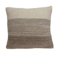 thumbnail image 2 of Parkland Collection PILB11064P Camden Tan & Beige Square Transitional Pillow Cover with Poly Insert - 20 x 20 x 7 in., 2 of 3
