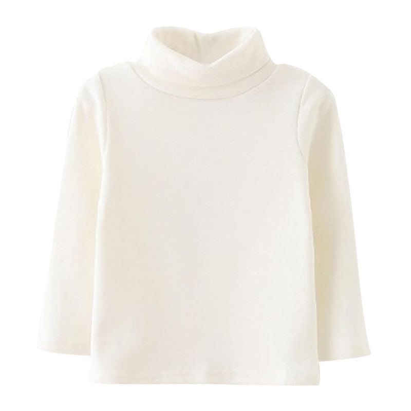 Esho - Kids Baby Girls Long Sleeve Cotton Turtleneck Sweater Blouse Pullover Tops