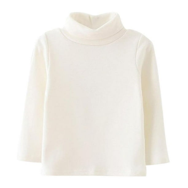 Esho Kids Baby Girls Long Sleeve Cotton Turtleneck Sweater Blouse Pullover Tops Walmart Com Walmart Com