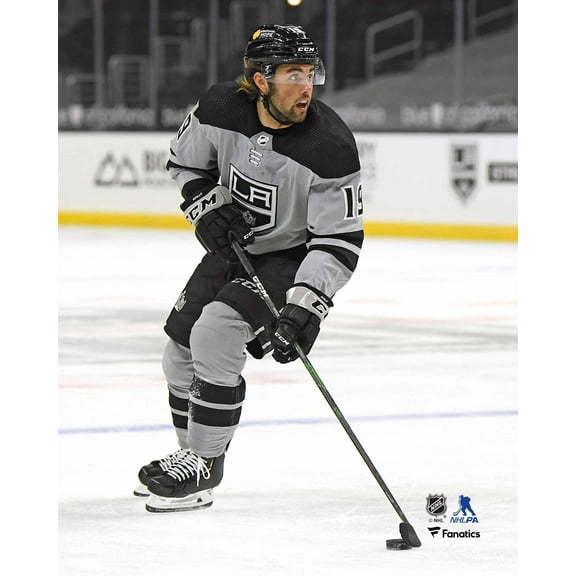 Alex Iaffalo Los Angeles Kings Unsigned Grey Alternate Alternate Jersey Skating with Puck Photograph