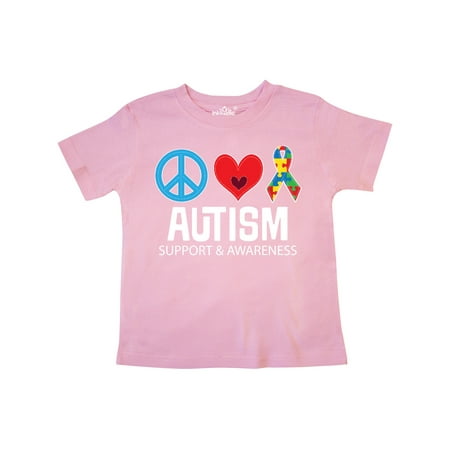 

Inktastic Autism Autistic Spectrum Ribbon Support Walk Gift Toddler Boy or Toddler Girl T-Shirt