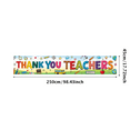 thumbnail image 3 of Colorful Alphabet Thank You Teachers Banner School Supplies Decoration Classroom Wall Decor for Teacher Appreciation Event Holiday, 3 of 7