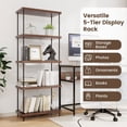 thumbnail image 7 of YYAo Shelf Stand, Display Shelves, Storage Plant Bookshelf,2/3/4/5-Tier Multipurpose Display Rack with Metal Frame-5-Tier, 7 of 7