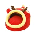 thumbnail image 1 of Winter Pet Small Beds for Cute Cartoon Animal Theme - Cozy for Hamsters Rabbits Pigs and Small to During Winter, 1 of 3