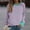 Mint Green, variant on CLOISE Women Sweatshirt Striped Color Block Oversized Sweatshirts Crewneck Long Sleeve Hoodies Shirts Green Basic Blouses Fall Tunic Y2k Outfits XL