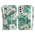 thumbnail image 2 of Case for Samsung Galaxy A73 5G Cover Magnetic 3D Pattern Wallet Flip Case With Strap - Orchid, 2 of 5