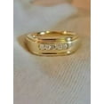 thumbnail image 2 of 0.20Ct Round Cut Simulated Diamond Wedding Men's Band Ring 14k Yellow Gold Plated 925 Silver, 2 of 3