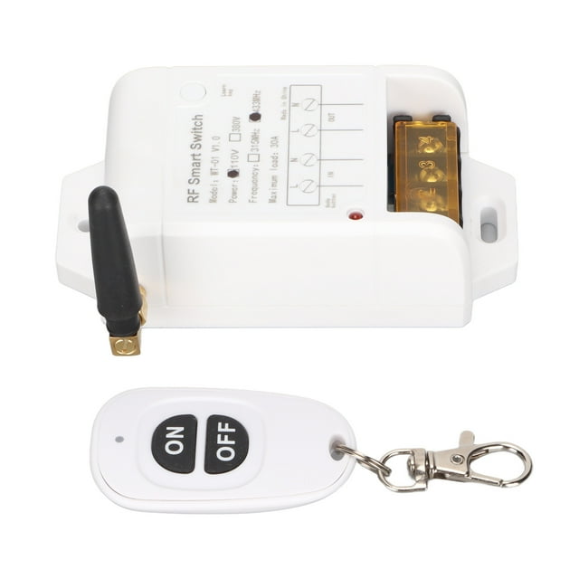 WT-01 Interruptor De Control Remoto Bomba De Agua Luz LED Transmisor De Relé De Puerta De Garaje Interruptor De Control Remoto AC 110V 30A