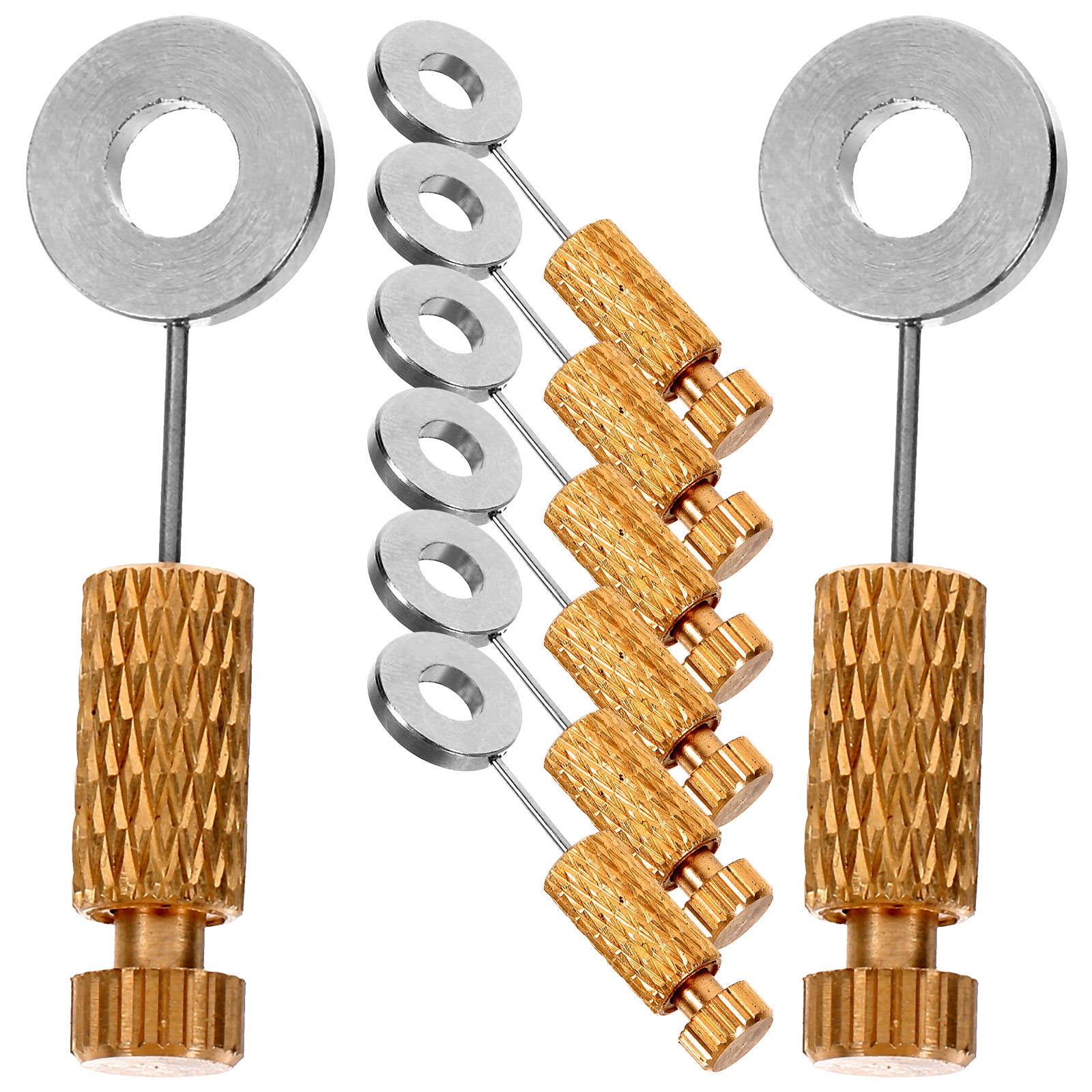 SEWCHICS Supplies Position Pin Multi 8Pcs 1.2X0.4X0.4In Stainless Steel