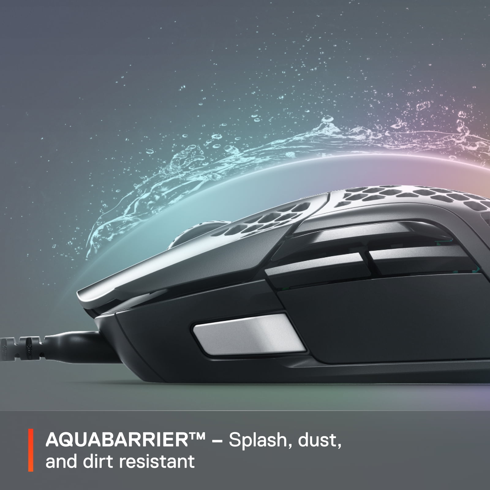 SteelSeries Aerox 5 Ultra Lightweight Honeycomb Water Resistant Wired RGB Optical Gaming Mouse With 9 Programmable Buttons