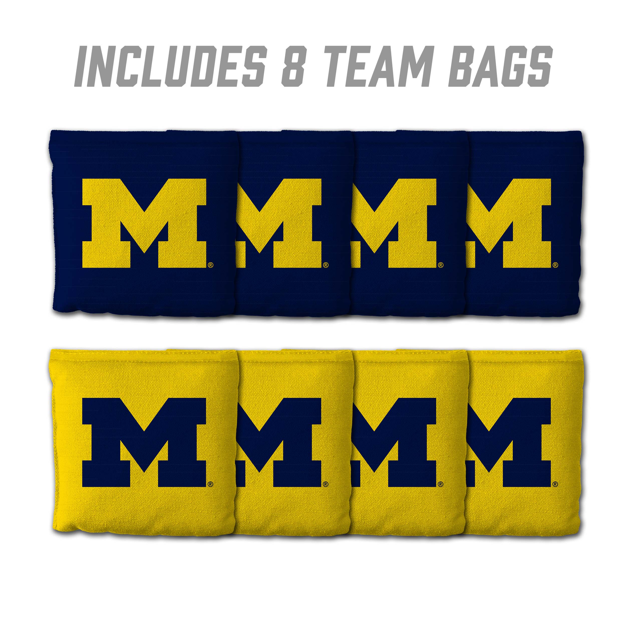 Michigan Wolverines 8pk Licensed Cornhole Bags