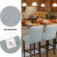 thumbnail image 4 of PiccoCasa Waterproof Bar Stool Covers for Counter Height Side Chair Covers Grey 2, 4 of 7