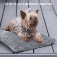 thumbnail image 2 of Petace Outdoor Heated Cat Bed, Soft Pet Heating Pad with Steel-Wrapped Cord, Outside Pet Warmer for Feral Cats and Dogs, 19.7" x 15.7", 35 Watts, 2 of 7