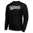 thumbnail image 2 of Men's Starter  Black Colorado Avalanche Tailsweep City Pullover Sweatshirt, 2 of 3