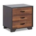 Hommoo Furniture,Vintage and Stylish Wooden Nightstand with 3 Storage