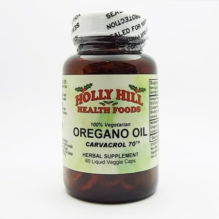 Holly Hill Health Foods, 100% Vegetarian Oregano Oil, Supports Immune Health, 60 Liquid Vegetarian Capsules