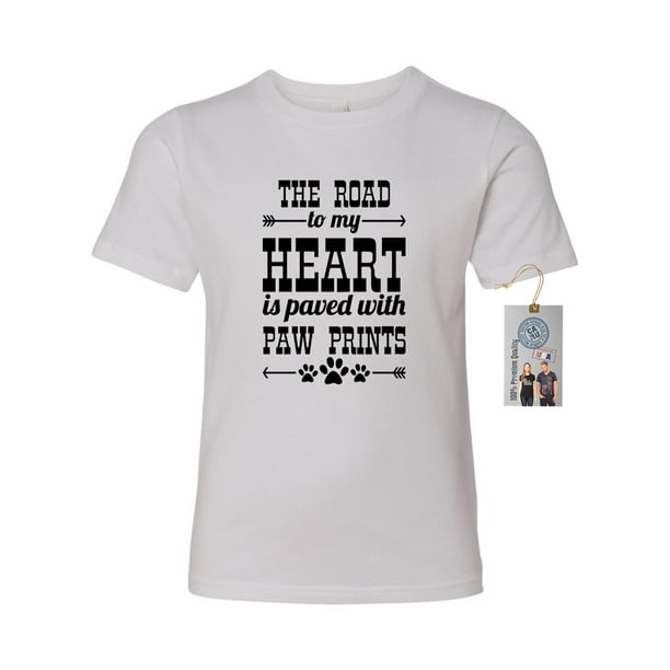 Custom Apparel R Us Road To My Heart Paws Funny Girls Boys Short Sleeve Walmart Com Walmart Com Custom Apparel R Us Road To My Heart Paws Funny Girls Boys Short Sleeve Walmart Com Walmart Com
