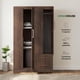 thumbnail image 3 of Ropero Closet Armario de Madera con Cajones, Entrepaños y 4 Puertas, Almacenamiento de Ropa marron, 3 of 8