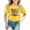 Yellow, variant on Little Girls Short Sleeve Tee Shirts Kids Graphic Print T Shirt Casual Tee Size 6-7T , Black