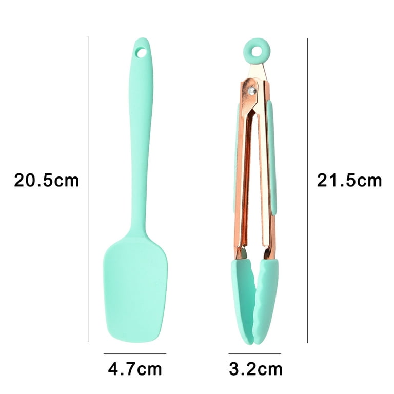 Silicone Mini Kitchen Utensils set of 2 Small kitchen tools Nonstick  Cookware with Hanging Hole