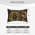 thumbnail image 4 of Naloa 2025 New Year Pillowcase, Throw Pillowcase, Wrinkle-Free, Stain-Resistant with Hidden Zipper for Bedroom Sofa-14"x20", 4 of 6