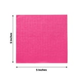 Efavormart 50 Pack | 5"x5" Fuchsia Soft 2-Ply Paper Beverage Napkins ...