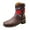 Coffee, variant on Ladies Casual Comfort Boots Shoes Western Boots For Women Rose Flower Embroidery Cowboy Boots Mid Calf Heel Retro Pull On Boots