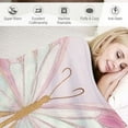thumbnail image 3 of HENGT Butterfly Floral Throw Blanket Gifts for Girls, Watercolor Butterfly Flowers Soft Cozy Flannel Blanket for Kids, Pink Purple Butterfly Spring Fuzzy Blanket for Women Couch Bed Bedroom, 3 of 6