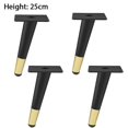 thumbnail image 1 of 4pcs Furniture Feet Iron Rust-proof Tapered Furniture Legs For Coffee Table, 1 of 5