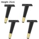 thumbnail image 1 of 4pcs Furniture Feet Iron Rust-proof Tapered Furniture Legs For Coffee Table, 1 of 5