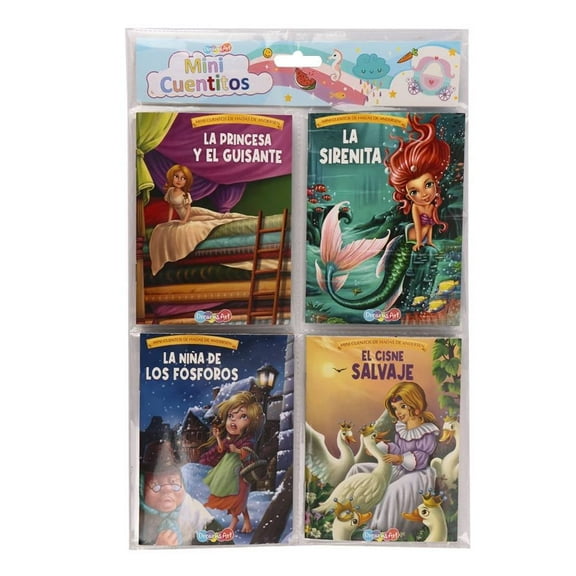 Cuentos Prichos Míni para Colorear Multicolor 4 Piezas