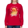 thumbnail image 2 of Santa Claus Beard Love Design Women's Sweatshirt, 2 of 3