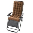 thumbnail image 4 of SAYFUT Lounge Chair Cushion Tufted Outdoor Rocking Seat Deck Chaise Pad Recliner Mat W/ Ties, 4 of 5