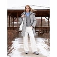 thumbnail image 4 of Wantdo Women's Winter Jacket Quilted Puffer Coat Thicken Outerwear Jacket Gray M, 4 of 10
