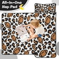 thumbnail image 4 of Brown Footballs with Leopard Spots Pattern Toddler Nap Mats for Kids Preschool,Sleeping Mat Bag or Kids,Toddler Sleeping Bag,Toddler Nap Mat or Daycare, 4 of 6